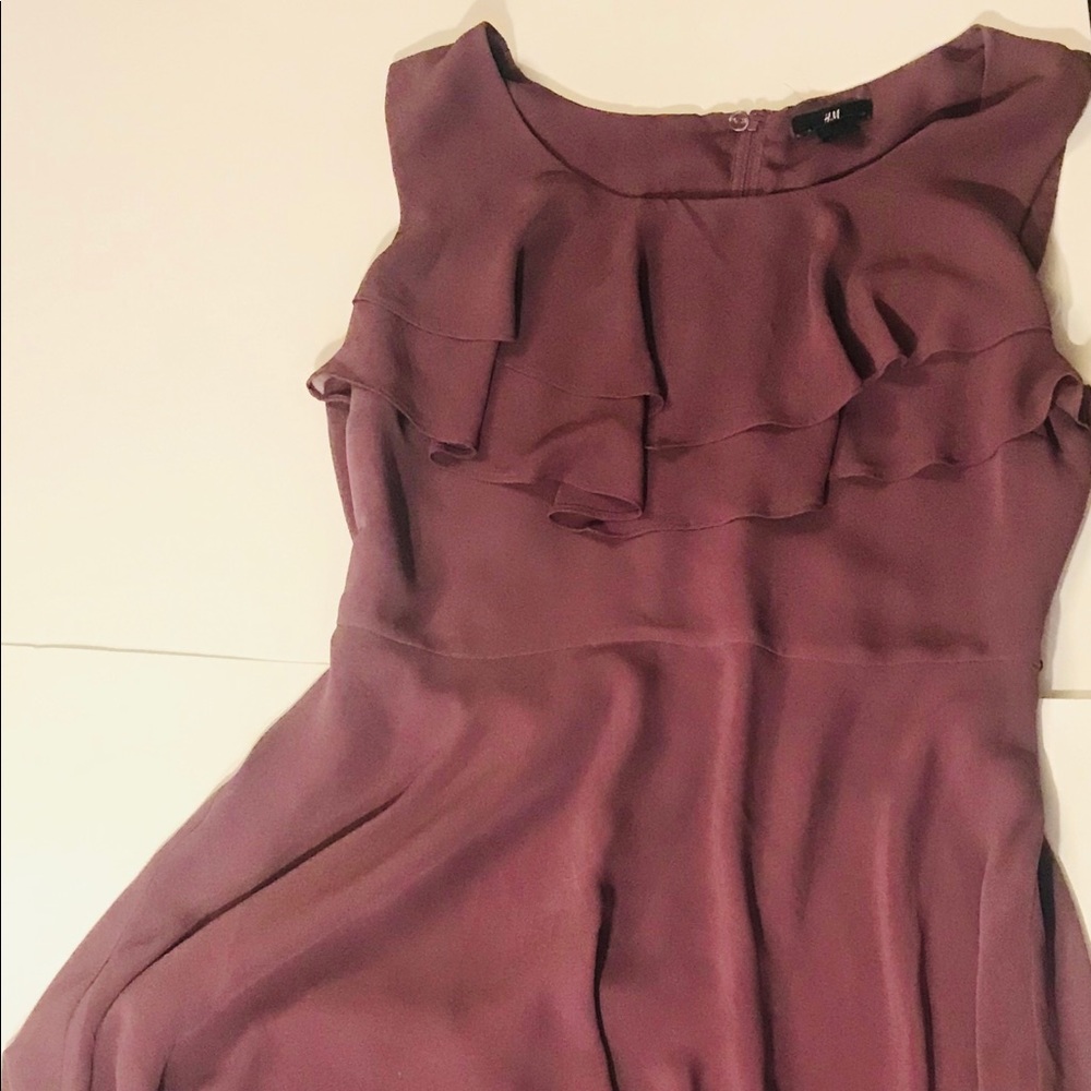 Gently used, lavender purple midi dress by H&M